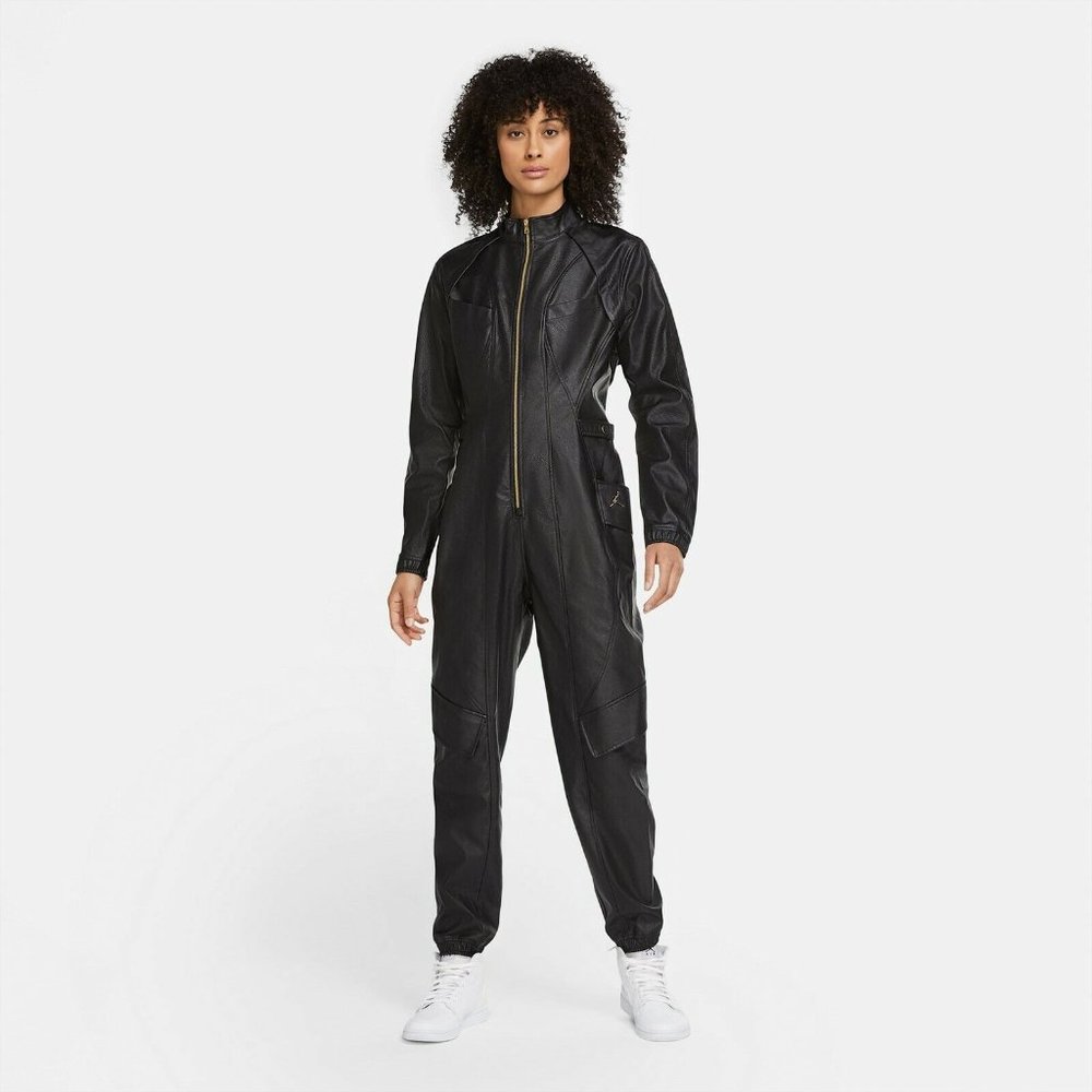 Nike Air Jordan Court Runway Vegan Leather Flight Suit Women's Small S